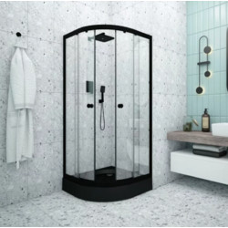 Душевой уголок Метакам Classic Black 90x90