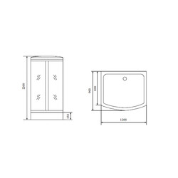 Душевая кабина с гидромассажем Timo Comfort T-8815 Clean Glass