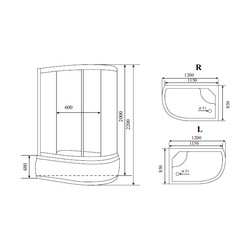 Душевая кабина с гидромассажем Timo Comfort T-8820 R Clean Glass