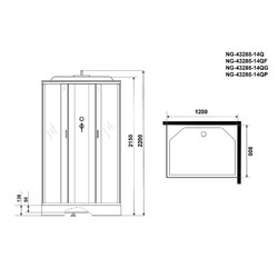 Душевая кабина Niagara Classic NG-43285-14Q 120х80