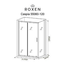 Душевой уголок Roxen Caspia 55060-120B-L 120x80