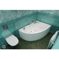Гидромассажная ванна Triton Изабель 170х100 L, Комфорт (+спина+хромотерапия+кран-переключатель)