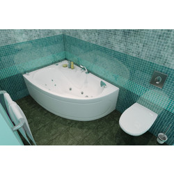 Гидромассажная ванна Triton Изабель 170х100 R, Комфорт (+спина+хромотерапия+кран-переключатель)