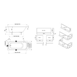 Акриловая ванна Ravak Chrome Slim 170x75