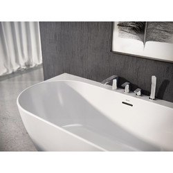 Акриловая ванна Ravak Freedom W 166x80, чёрный слив
