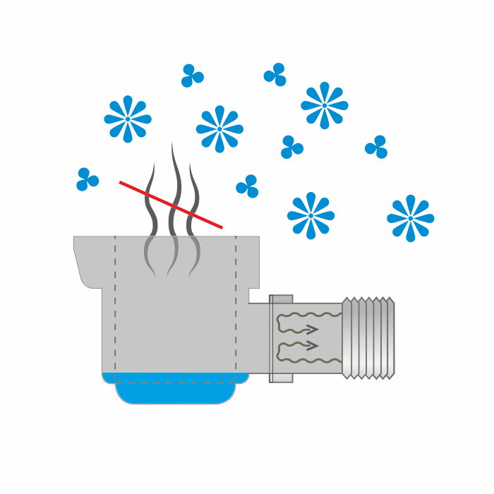 Сифон с гидрозатвором